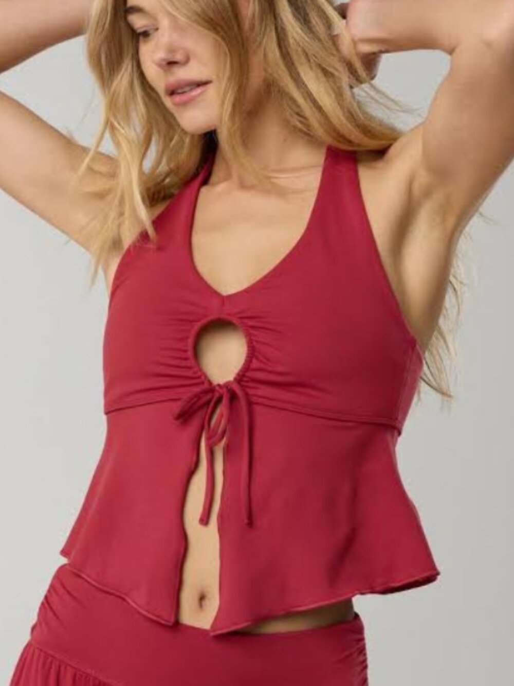Offline By Aerie Size XL Red Tank Top Halter